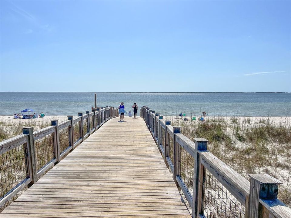 One of the many boardwalks to the beach