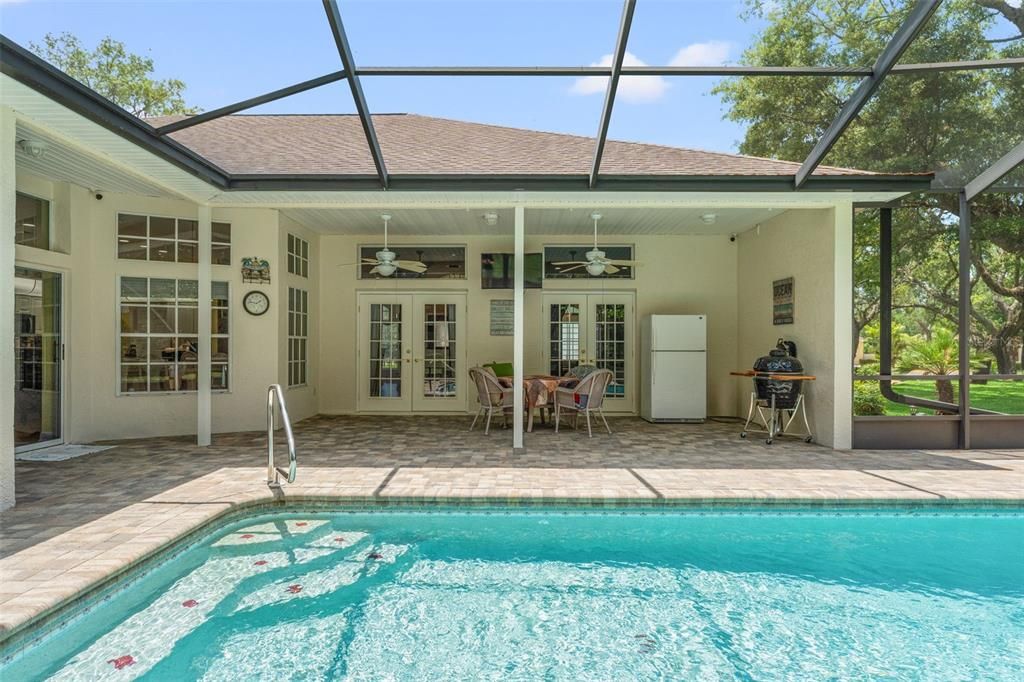Solar Heated Pool with Covered Lanai