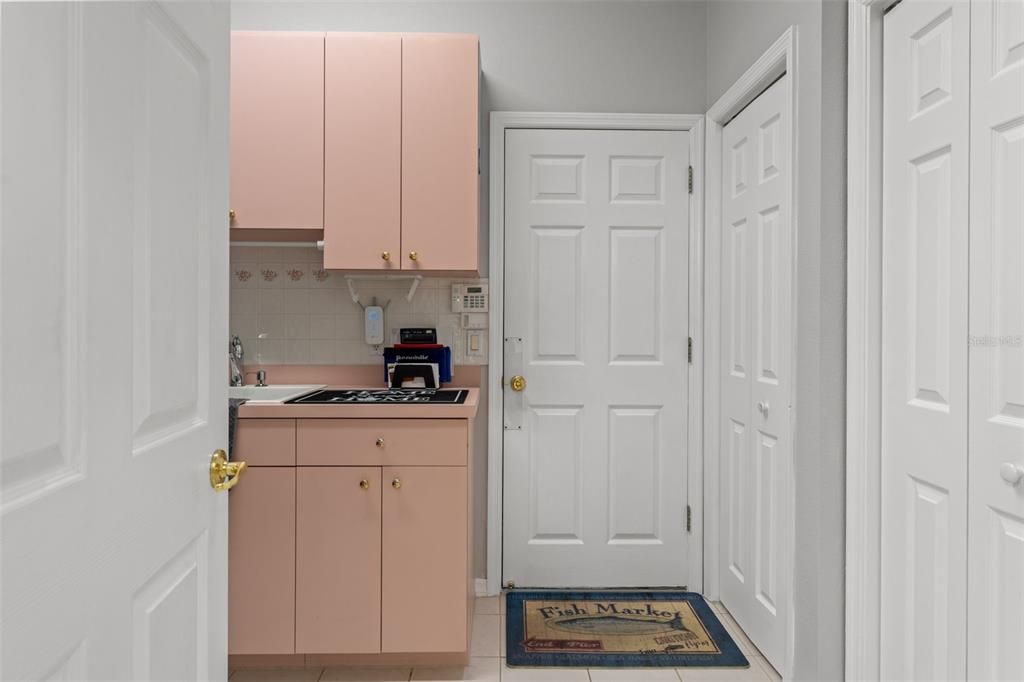 Laundry Cabinets & Closets with Door to Garage
