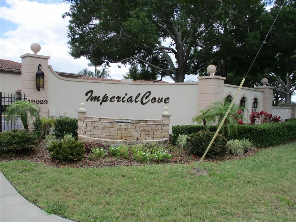 Front entrance to gated community