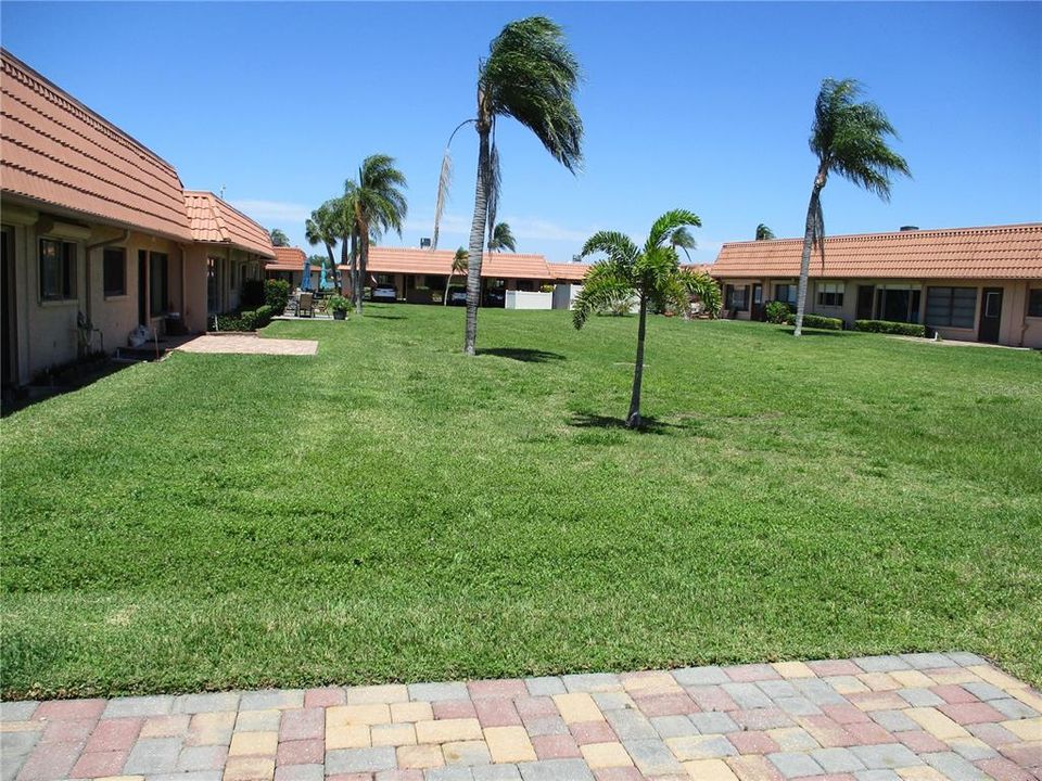 Open paver patio