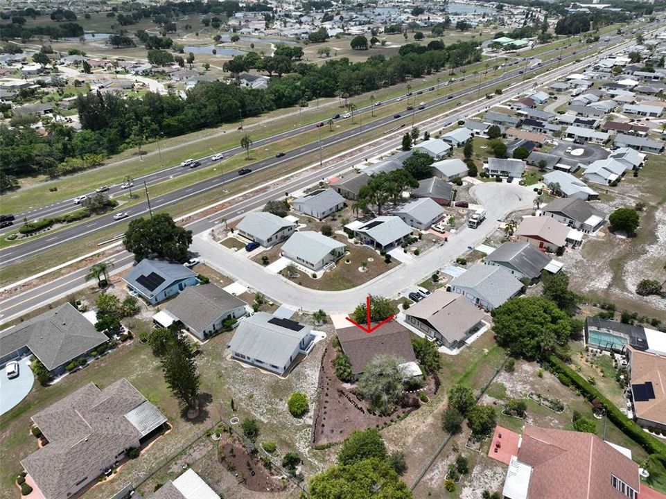 Drone View 5 Showing Newly Created Backyard