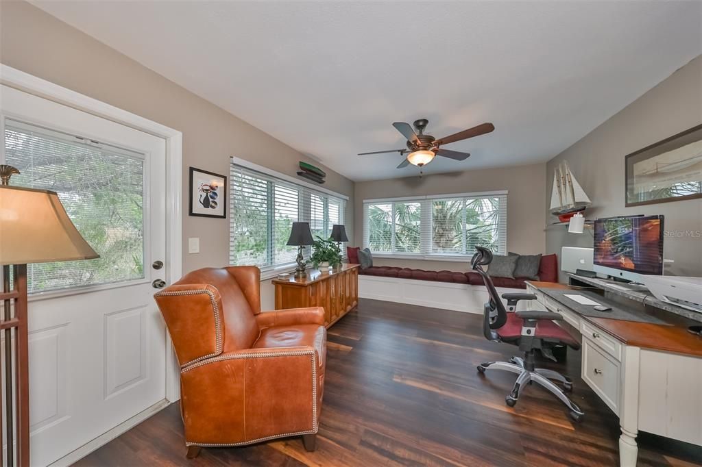 Office Area with Built in Bench Seating