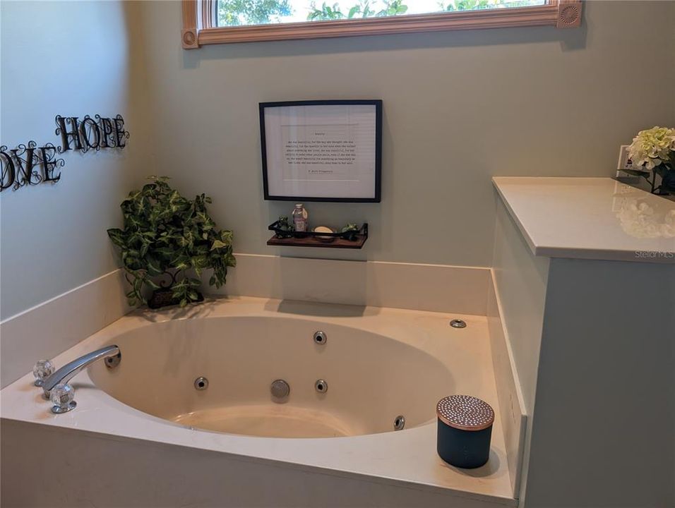 Jetted Tub in Master Bathroom