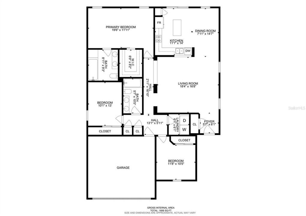 Active With Contract: $369,900 (3 beds, 2 baths, 1687 Square Feet)