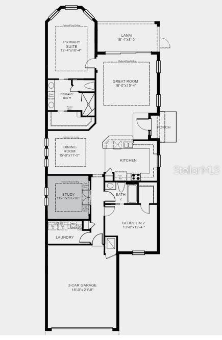 Structural options added: Study in place of flex, and 8' interior doors.