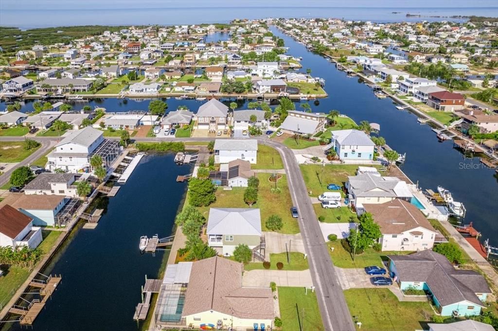 Aerial View of Home & Gulf