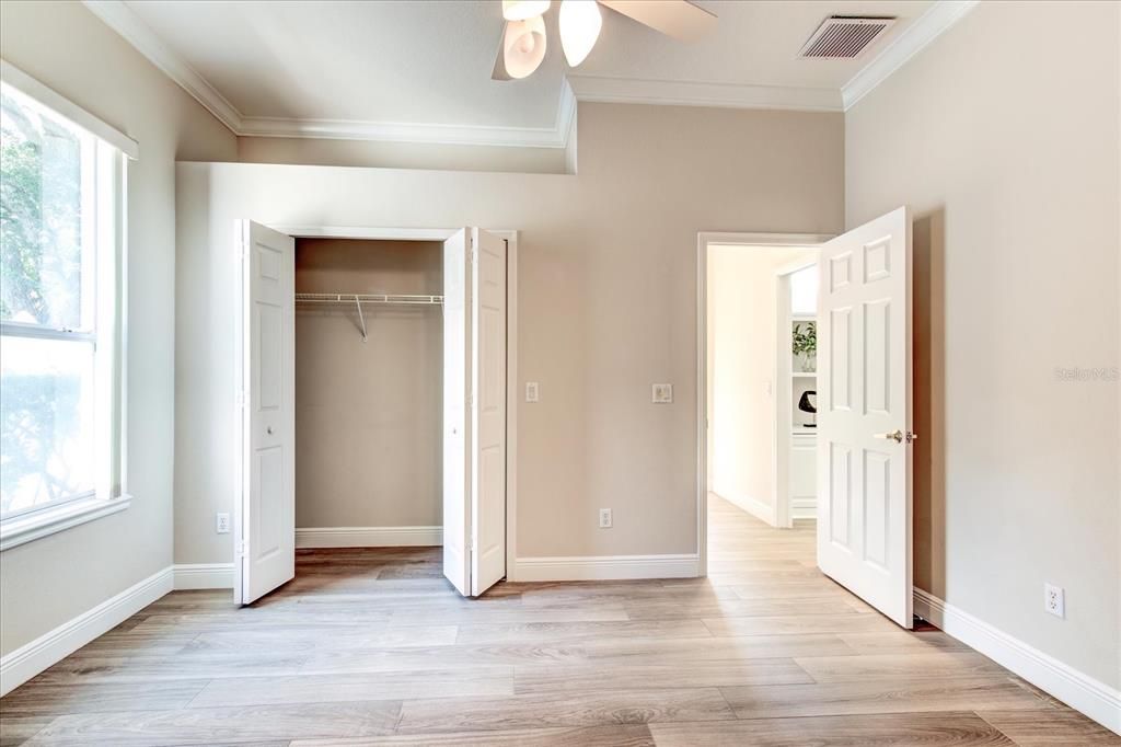 Bedroom 3 located just off the family room with its own private bathroom.