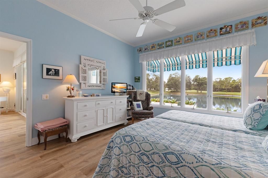 Solar black out shades in primary bedroom and main living space