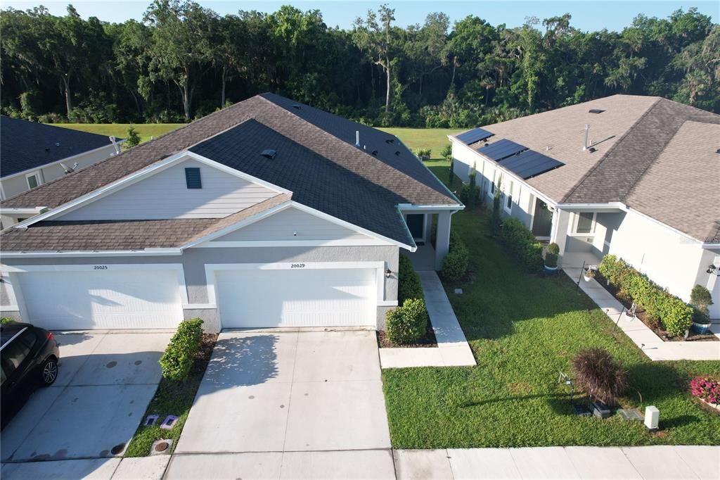 Aerial shot Front of Home