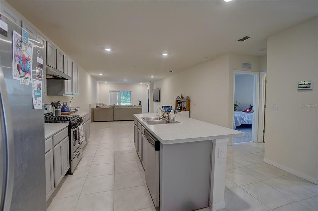 Kitchen looking towards Family Room