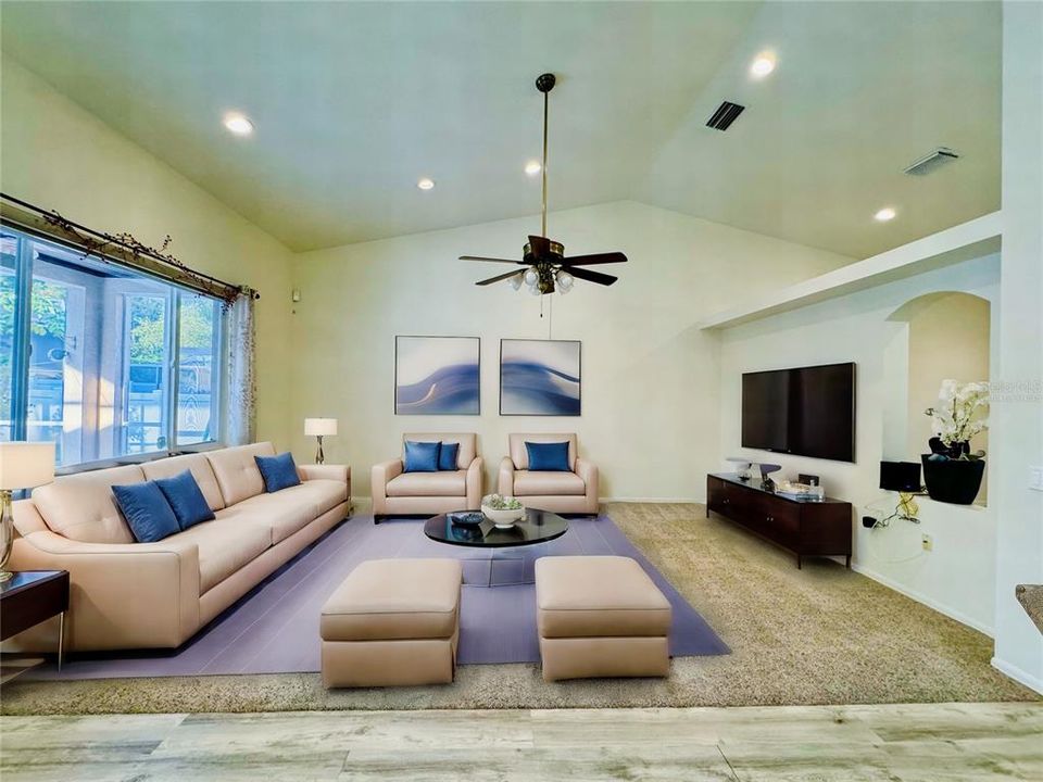 Family Room- Virtually Staged