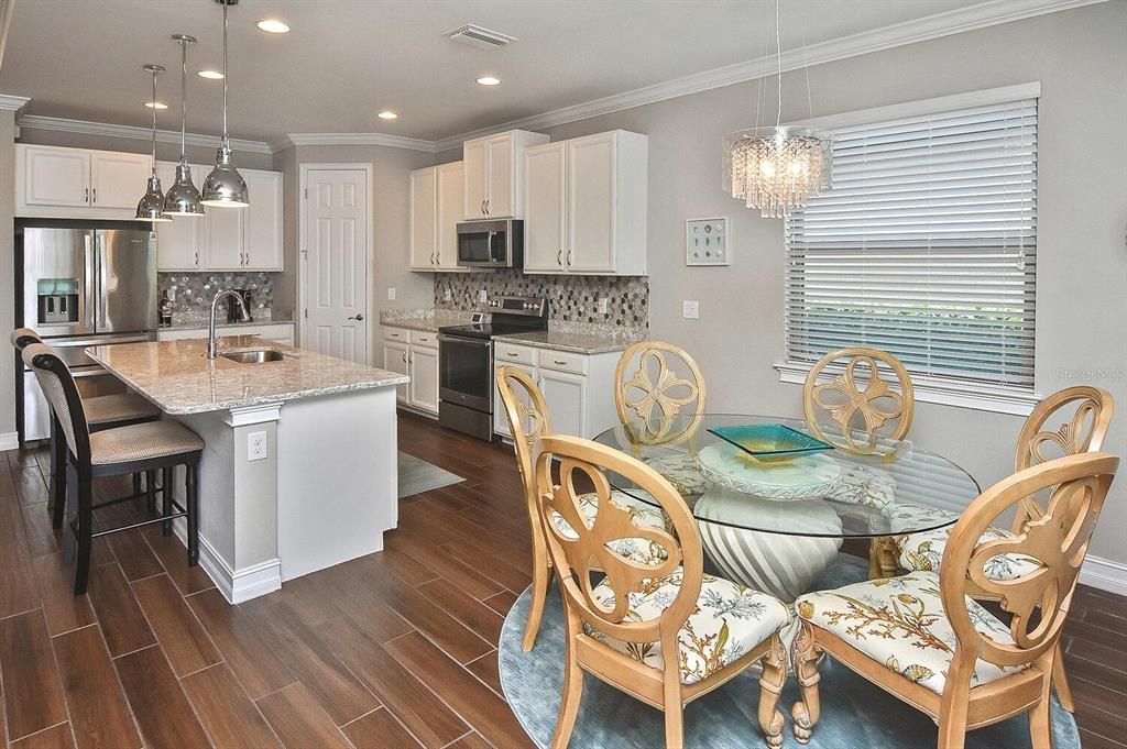 Dining room, kitchen