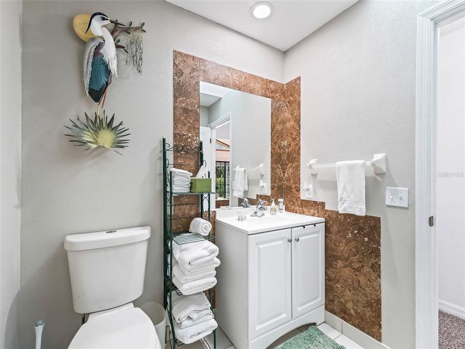 Guest Bath with New Vanity