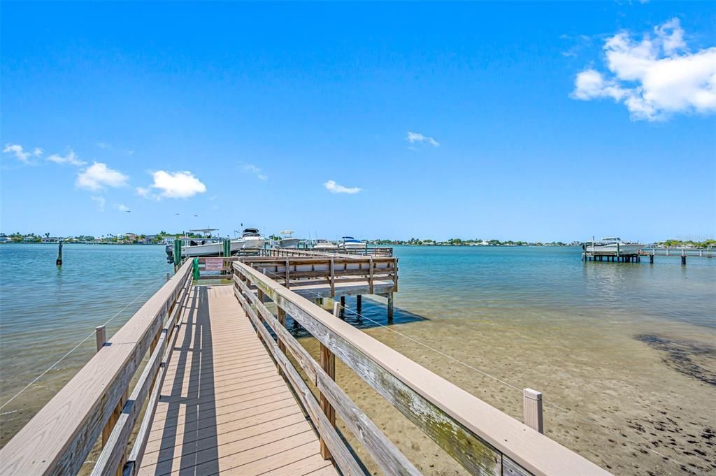 Community Dock with boat slips for rent are subject to availability