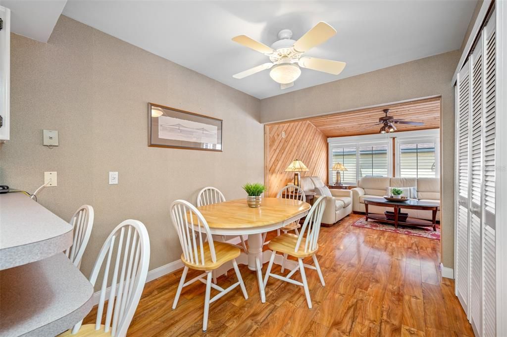 Casual Dining in Kitchen leads to family room