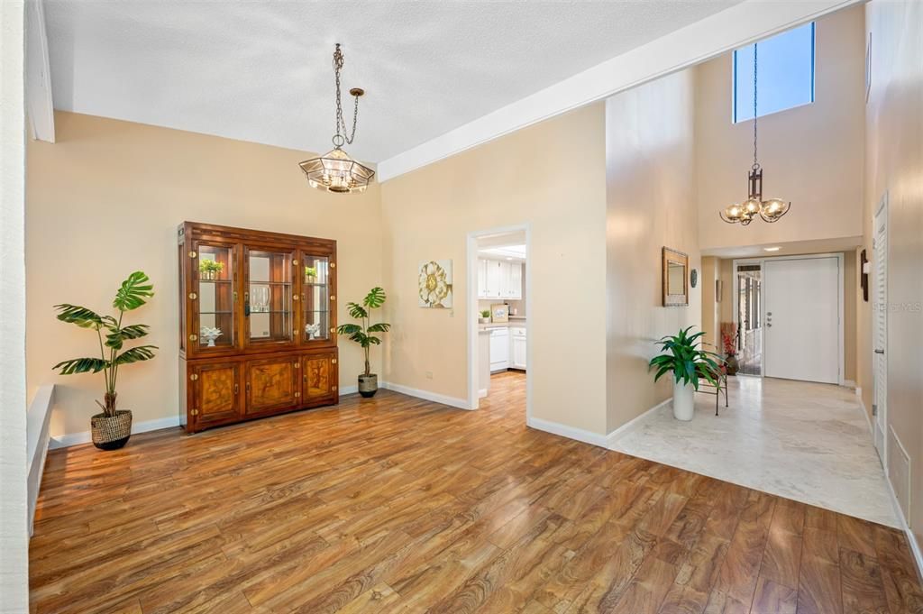 Soaring High Ceilings, skylight transom window with great light