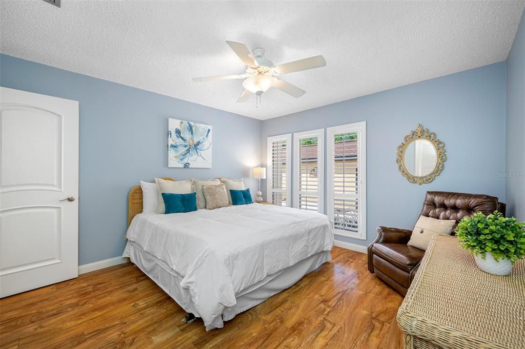 Second Bedroom overlooks private courtyard