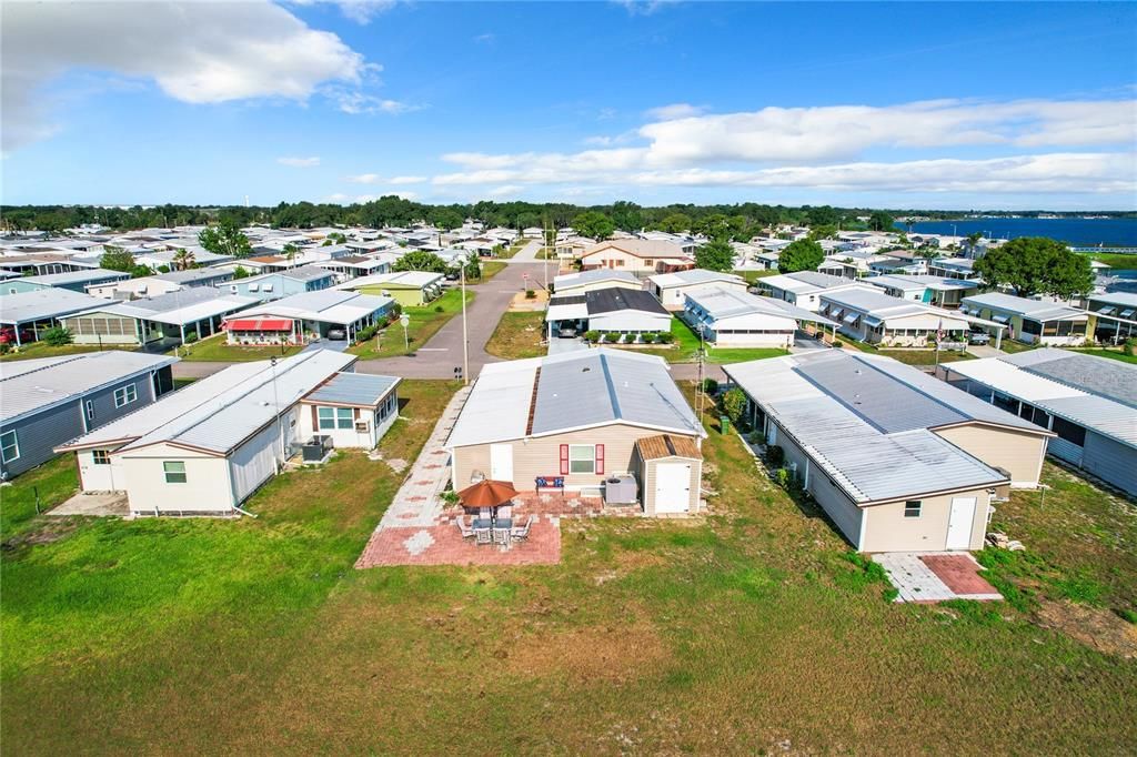 The home is located on a canal to lake Henry