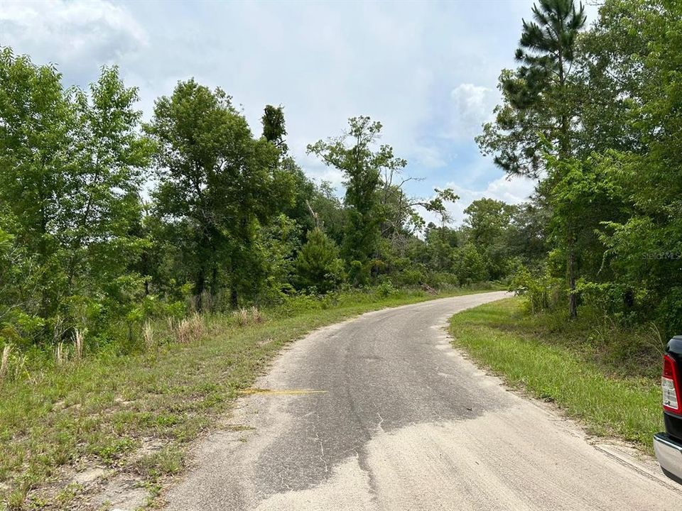 Middle of the Property where "Yellow 'T"" is marked.