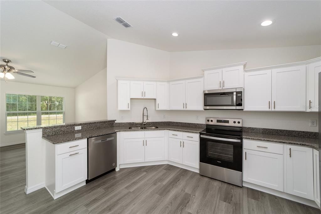 Plenty of Counter space and cabinets