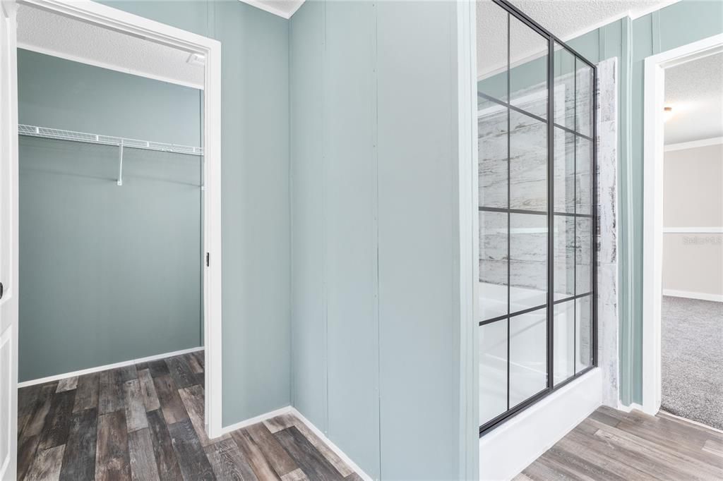 Master Bath with HUGE Walk-in Closet