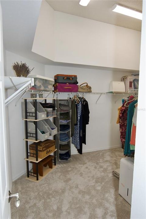 Master bedroom large walk-in closet