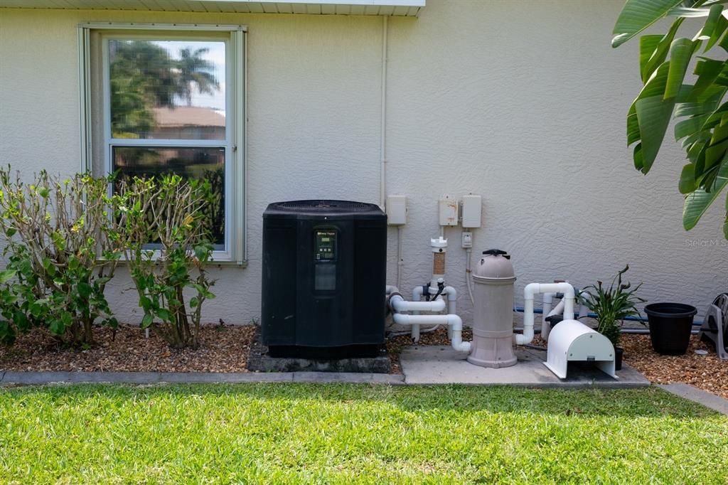 Pool heater for those cooler days.