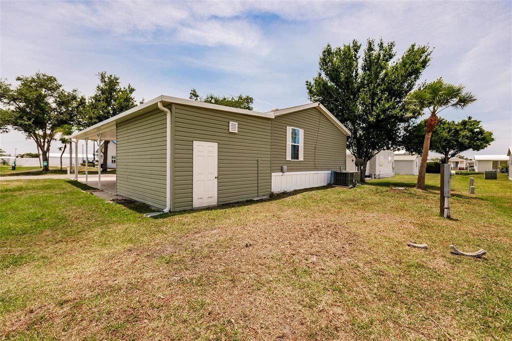 rear of home facing north