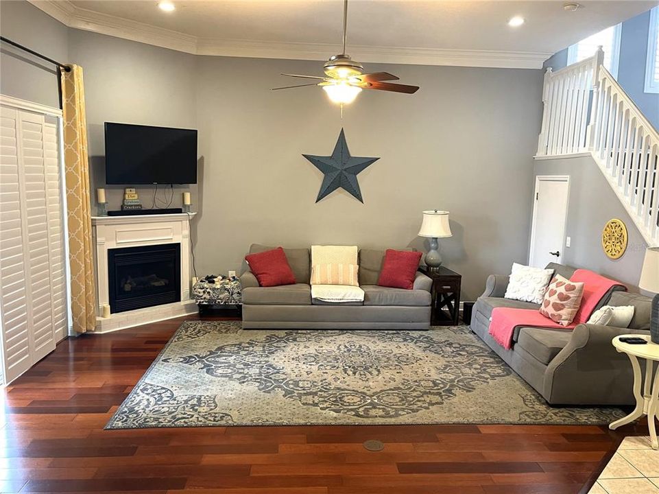 living room w fireplace