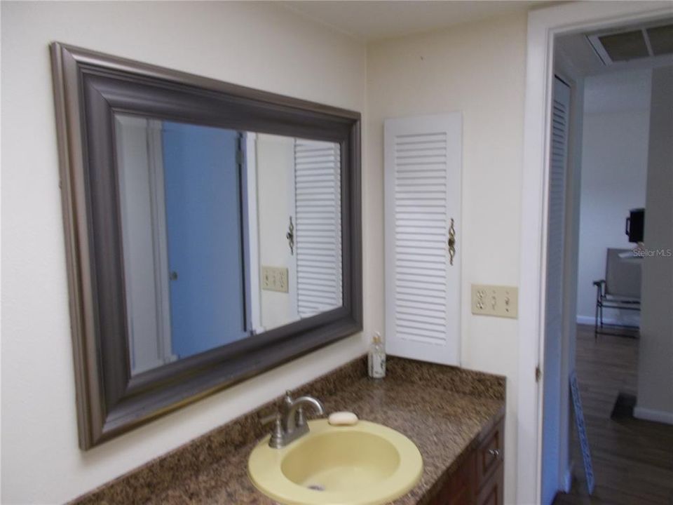 The vanity in the Guest Bathroom.