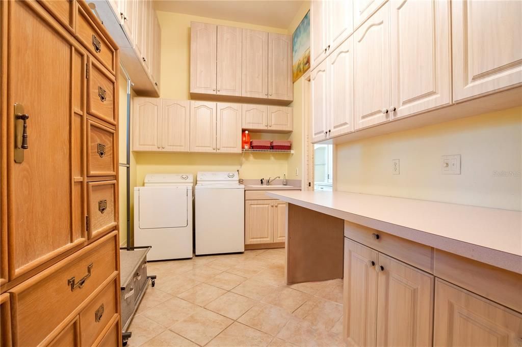 Laundry / Utility Room with extensive cabinets and storage