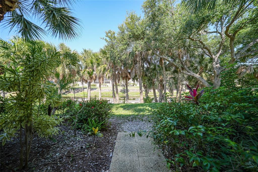 View from breezeway toward the canal