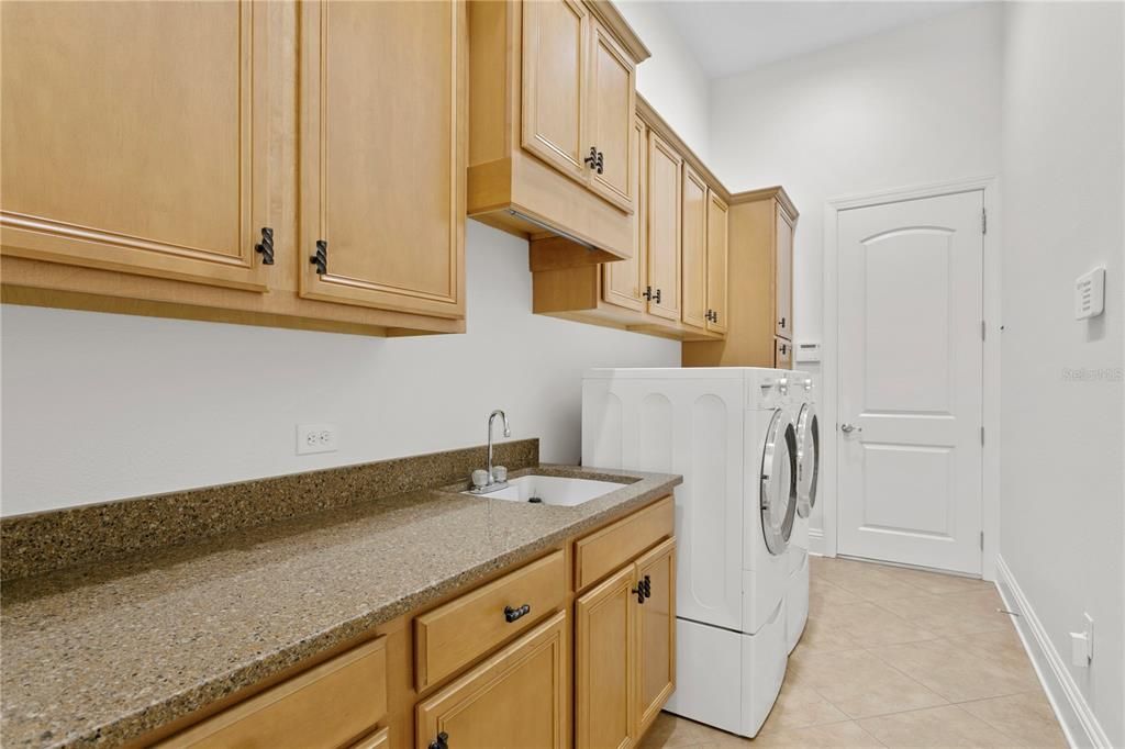 Downstairs laundry room