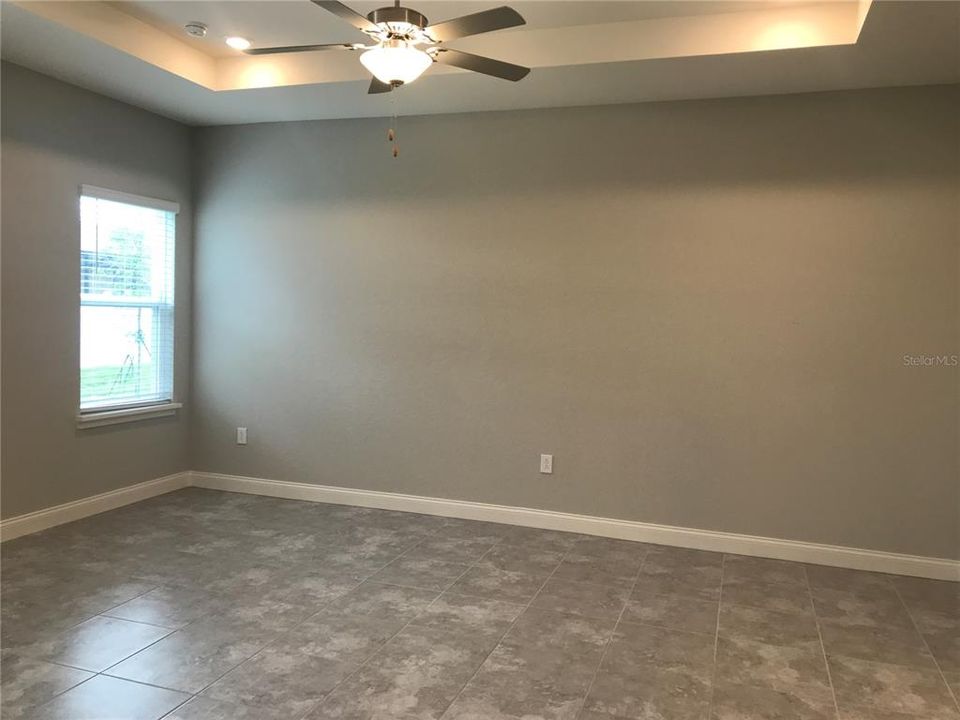 MASTER BEDROOM with Trey Ceiling