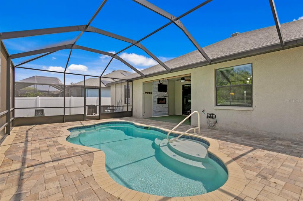 Relax in your heated, saltwater pool