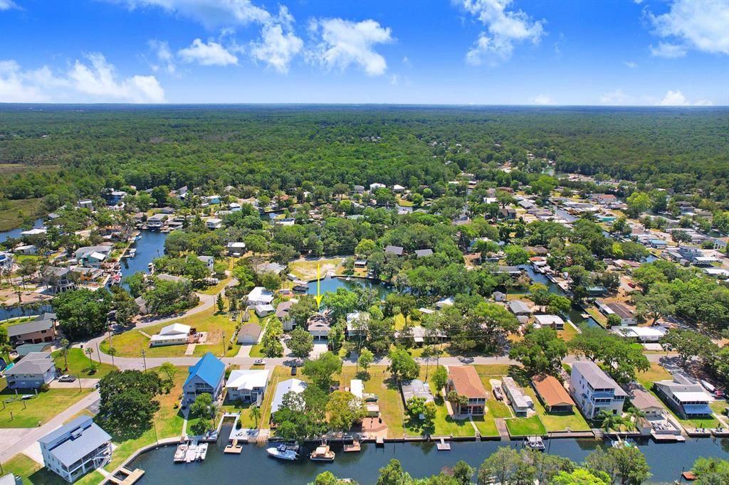 drone pics waterway to gulf from home