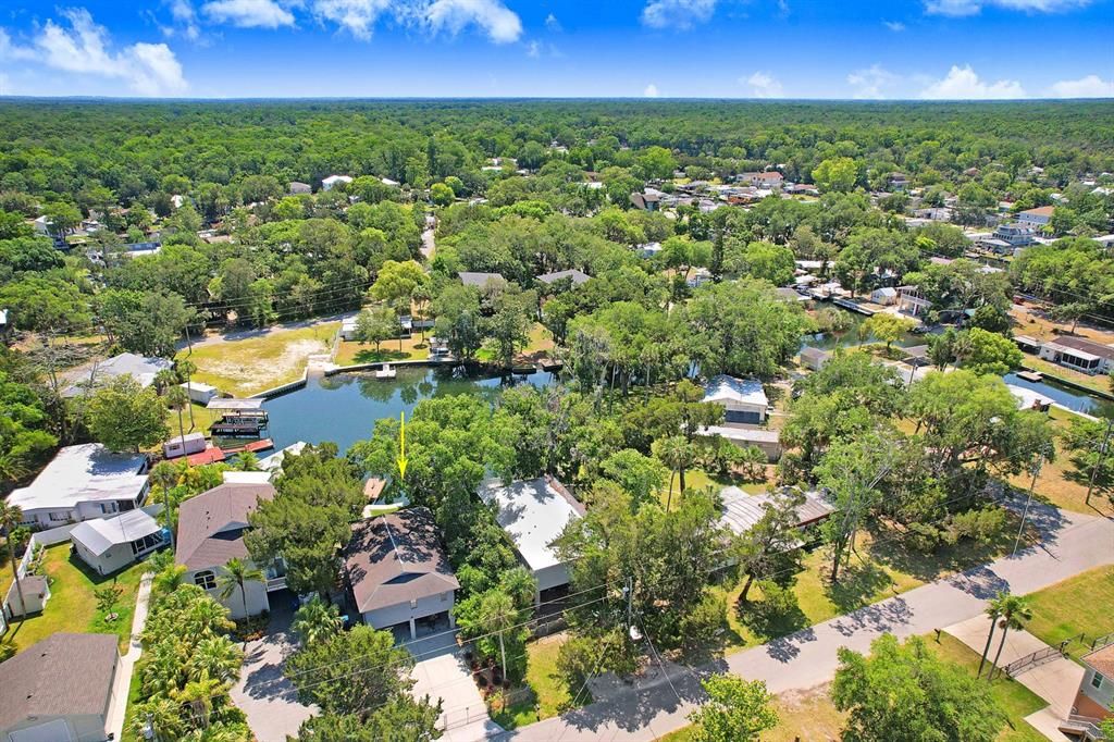 drone pics waterway to gulf from home