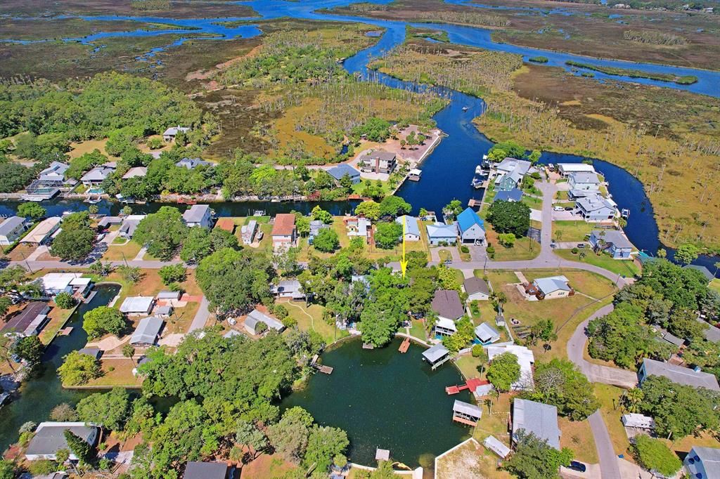 drone pics waterway to gulf from home