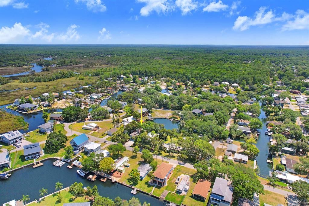 drone pics waterway to gulf from home