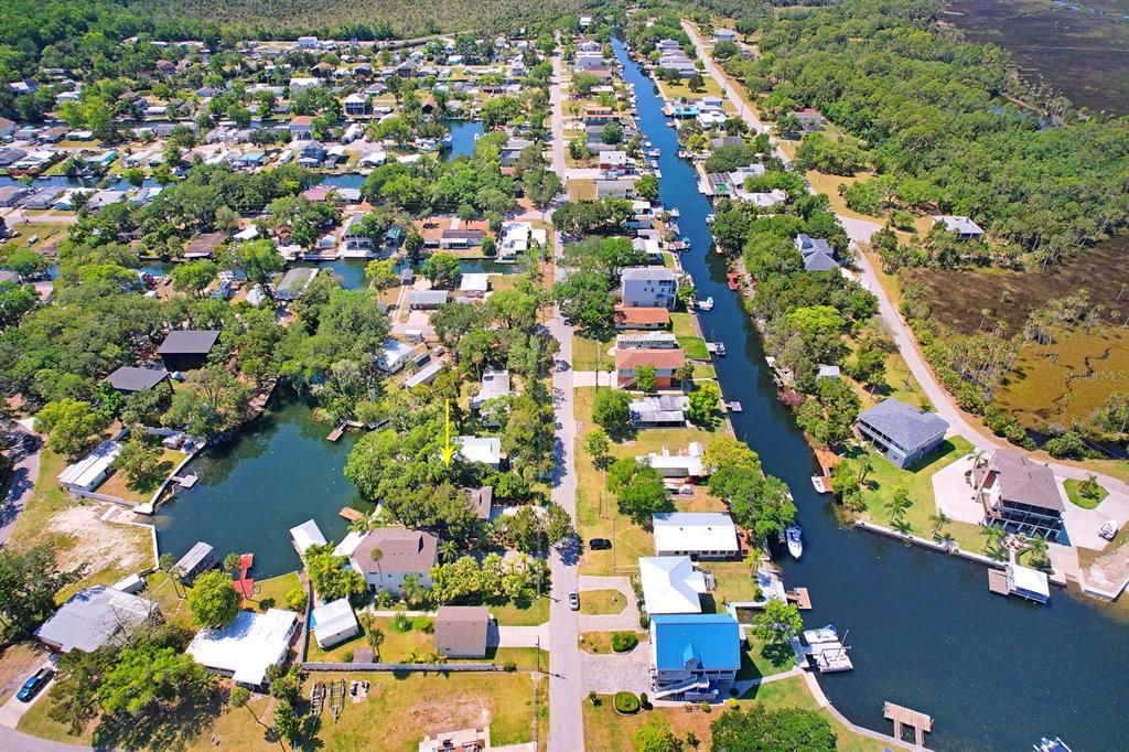 drone pics waterway to gulf from home