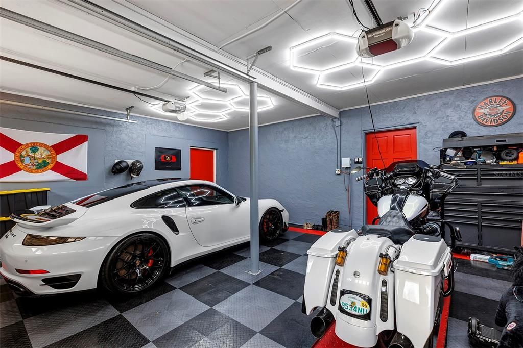 2 car Garage attached to home.