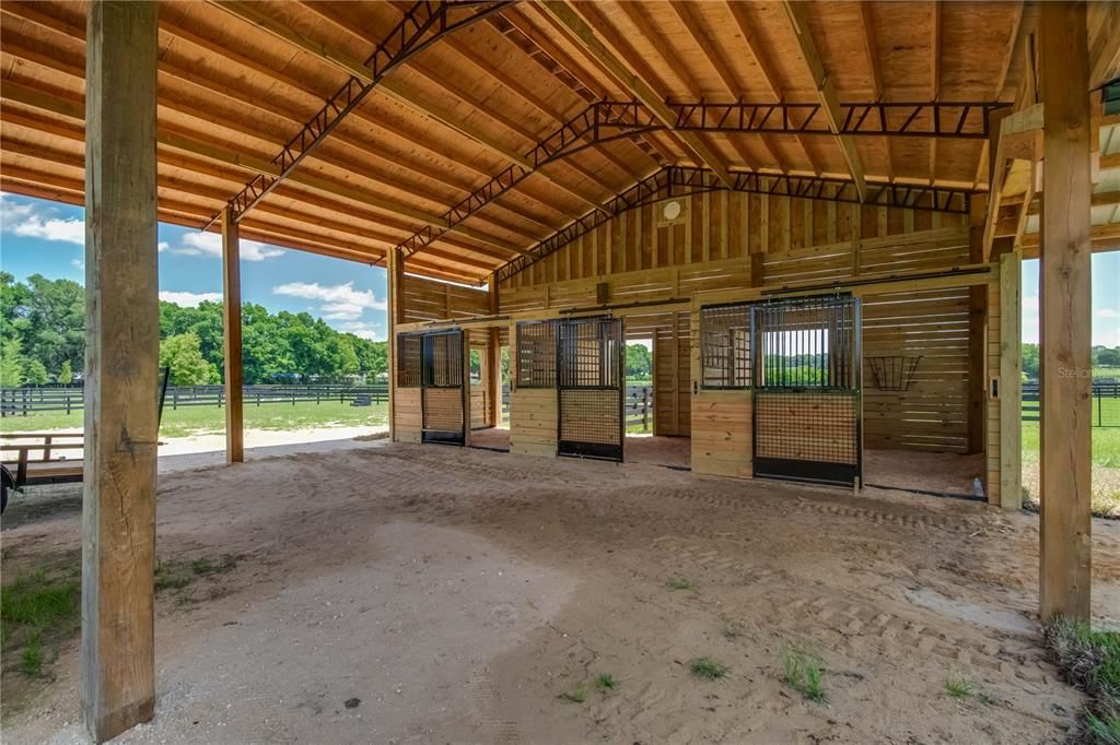 3-stall horse barn
