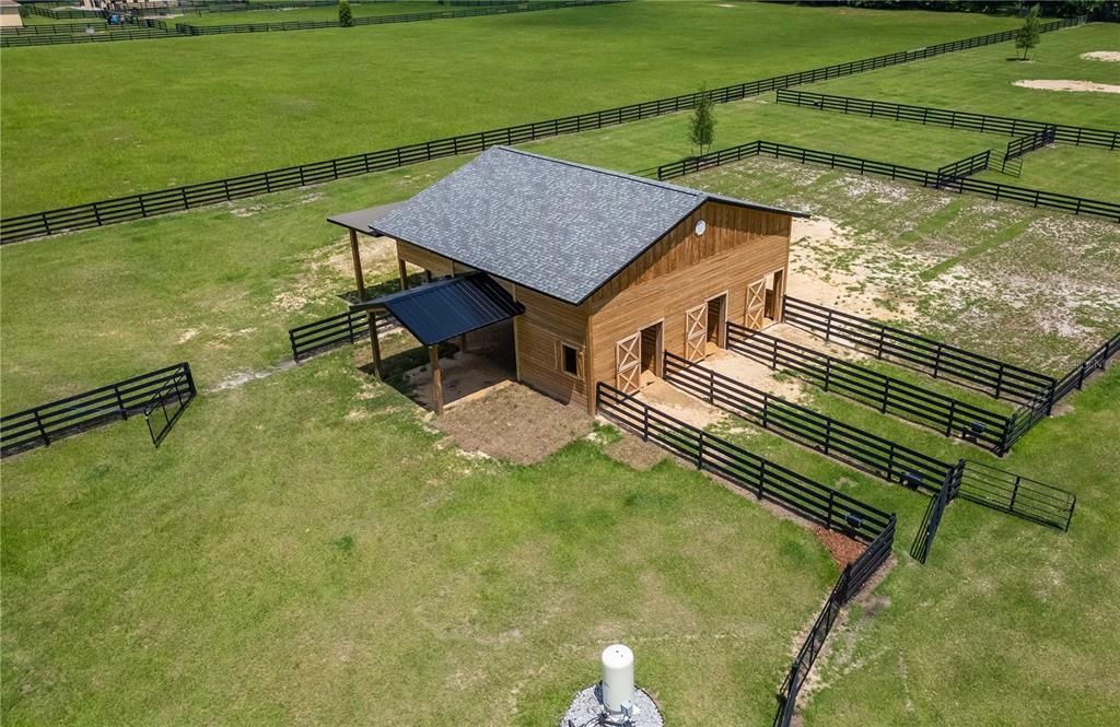 Arial view of the property