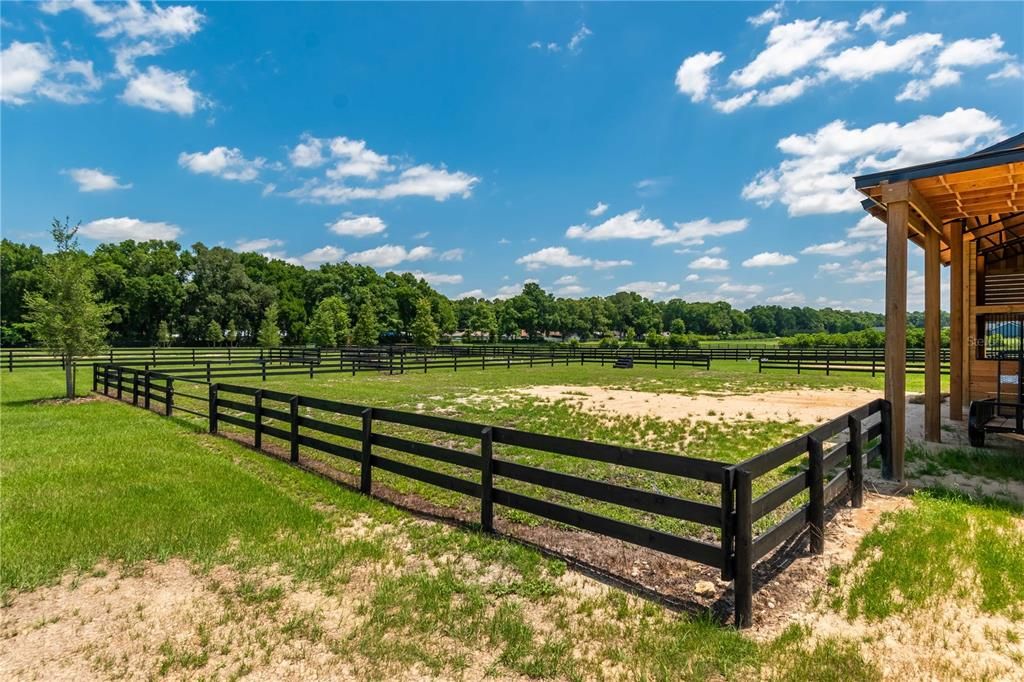 Property/yard behind the 3-stall horse barn