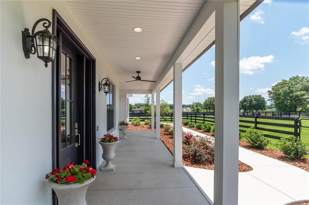 Front entry way and sidewalk