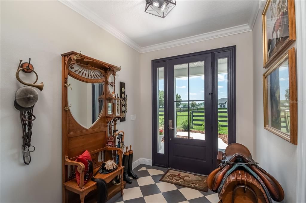 Inside entry way from the front of the home