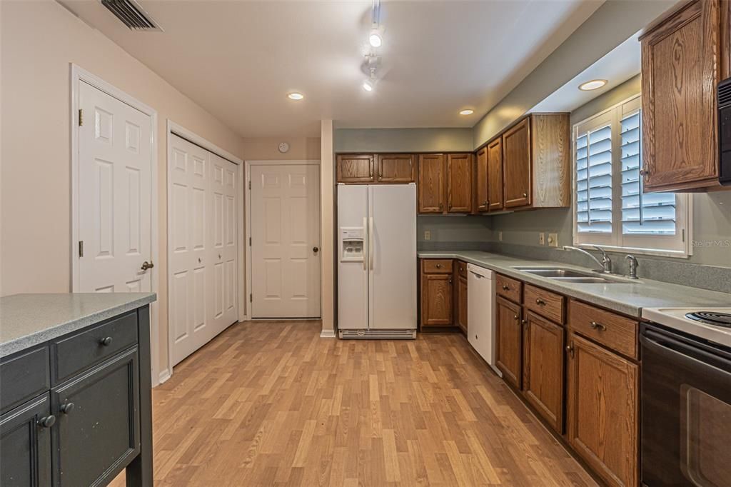 Kitchen with laundry