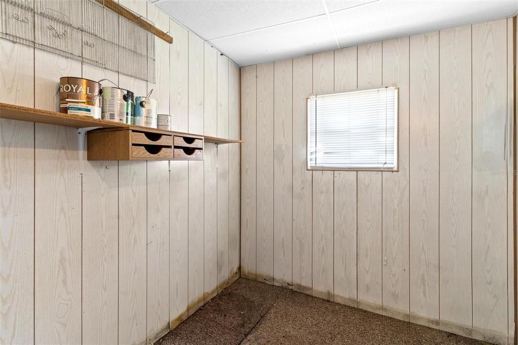 Additional Storage Area in Carport Area