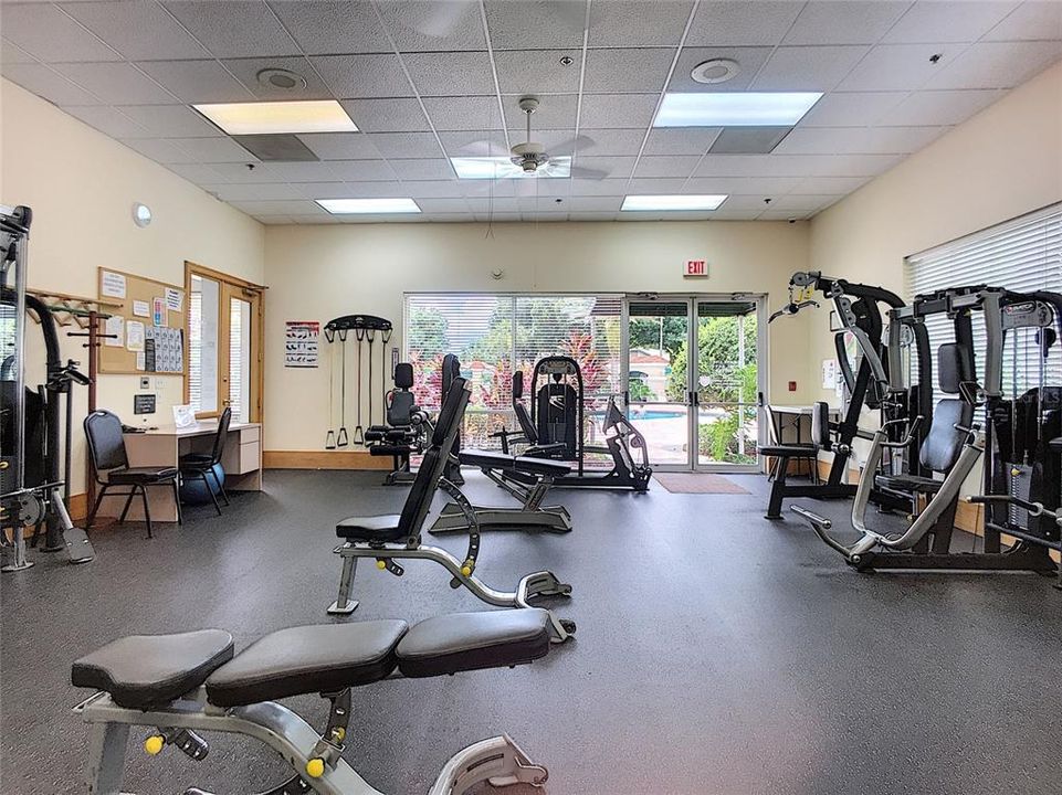 Exercise room at clubhouse